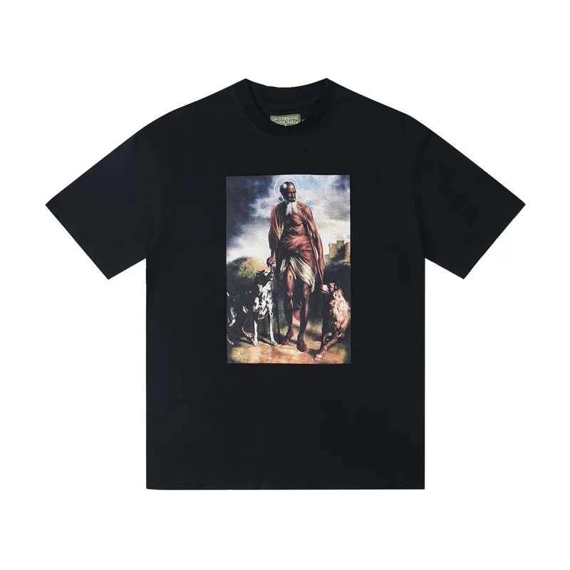 D315# DENIM TEARS Kapok classic pure cotton loose unisex white short-sleeved T-shirt P110 S-XL